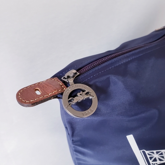 Longchamp Eiffel Tower Le Pliage Travel Bag - Navy - Picture 4 of 13